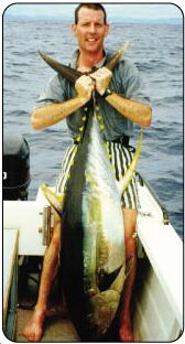 Yellowfin Tuna caught on Black Magic Tackle