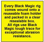 Wound on Black Magic tough trace