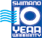 SHIMANO 10 YEAR WARRANTY