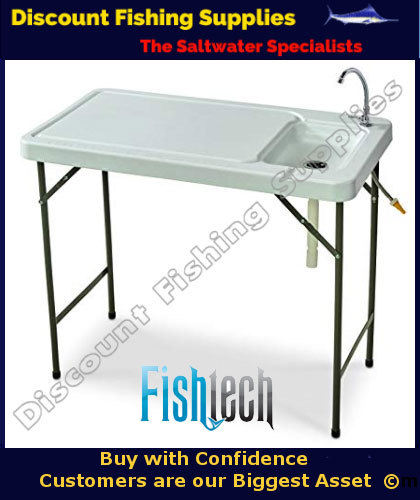 Fishtech Folding Fillet Camping Table With Fawcet Fishing Fishtech Folding Fillet Camping Table With Fawcet