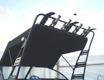 tenob rail mount rod holders in use