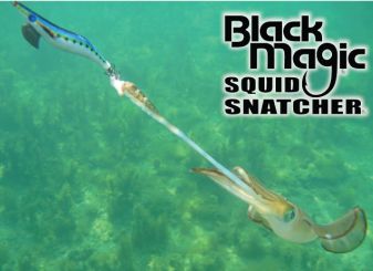 BLACK MAGIC SQUID SATCHER SQUID JIG IN ACTION