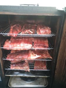 bluefin in the smoker